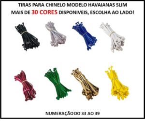 TIRINHA CHINELO SLIM 10 PARES