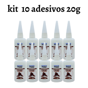 Kit adesivo instantâneo Tekbond couro 20g